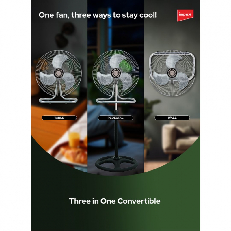 Impex 18" 3 in 1 STAND FAN | PF01