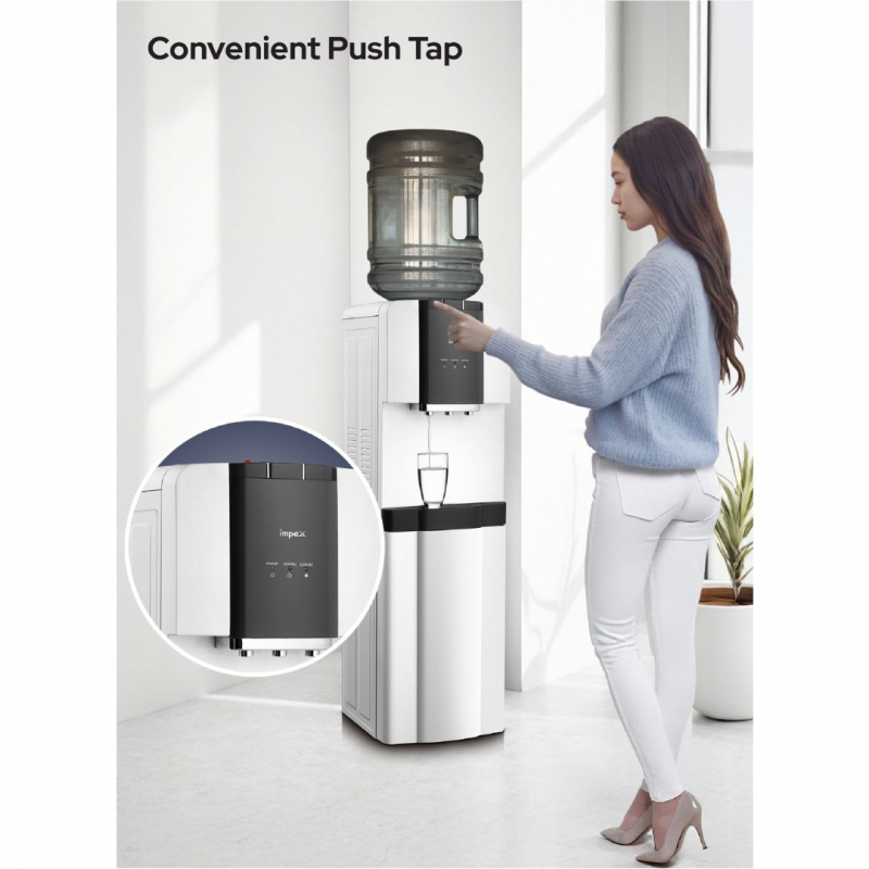 Impex 3 Tap Water Dispenser With Refrigerator Cabinet | WD3905RC