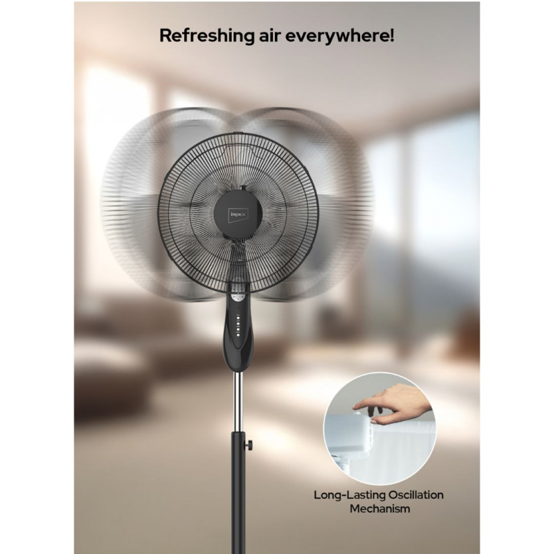 Impex 16"" Remote Pedestal Fan | PF7504