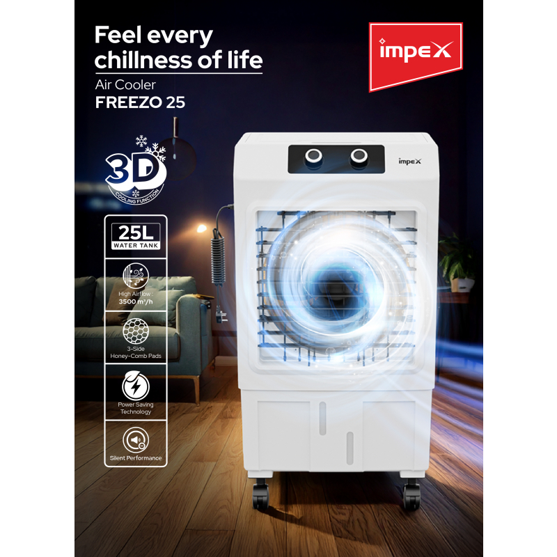 Impex 25 Ltr Air Cooler | FREEZO 25