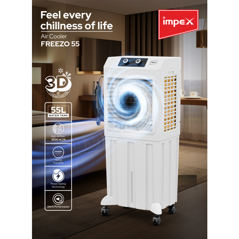 Impex 55 Ltr Air Cooler | FREEZO 55