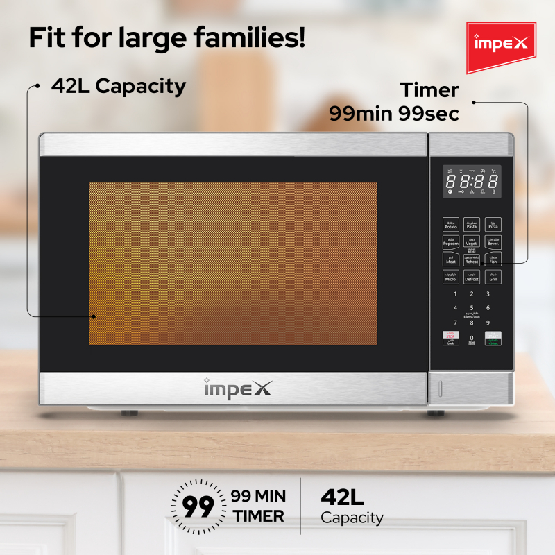 Impex 42L Digital Microwave Oven | MO 8142DGB