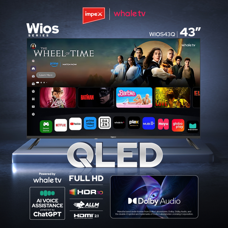 Impex Whale OS 43 SMART QLED TV | Wios43Q