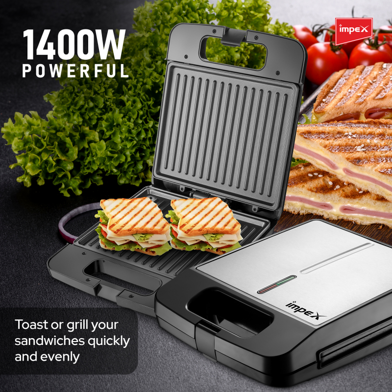 Impex 4 Slice Sandwich Maker | SW 3606