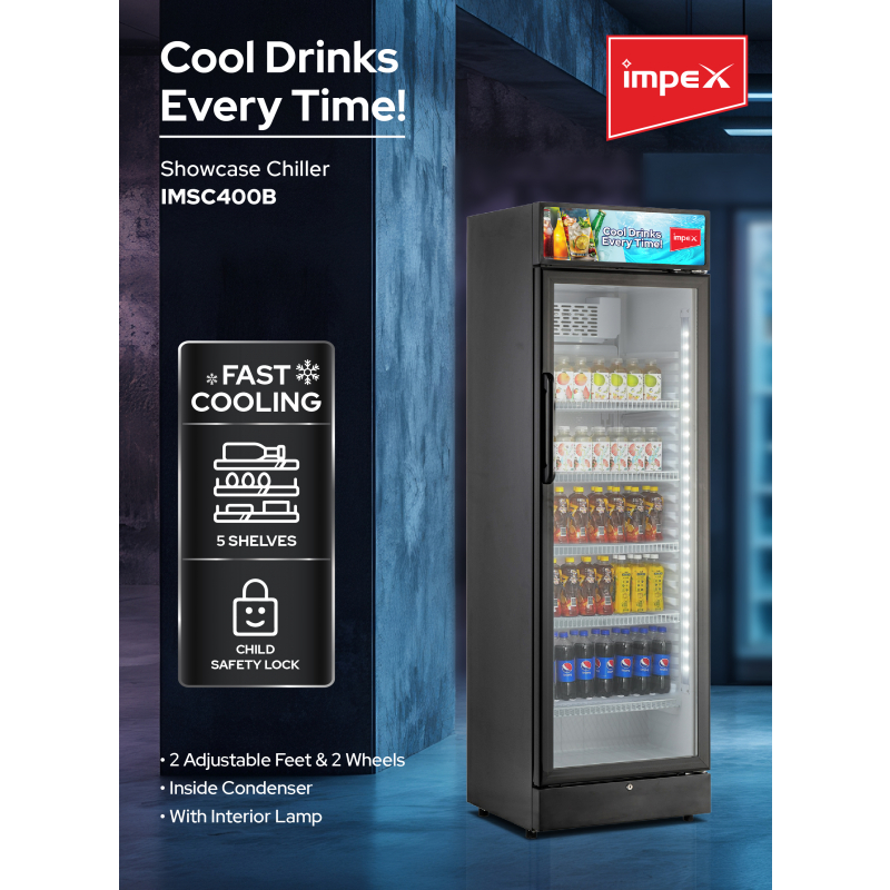 Impex 380L Showcase Chiller | IMSC400B