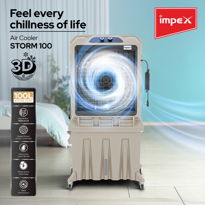 Impex 100 Ltr Air Cooler | STORM 100